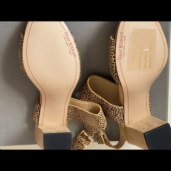 NWT Isaac Mizrahi x highline adjustable ankle strap, block heel sz 10 - Picture 11 of 14